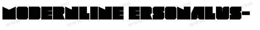 modernline ersonalus字体转换